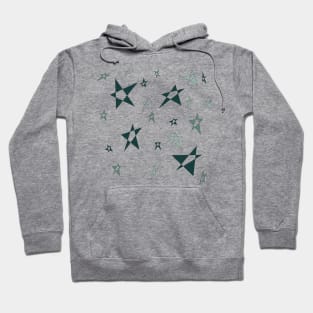 Simple geometric star shapes pattern Hoodie